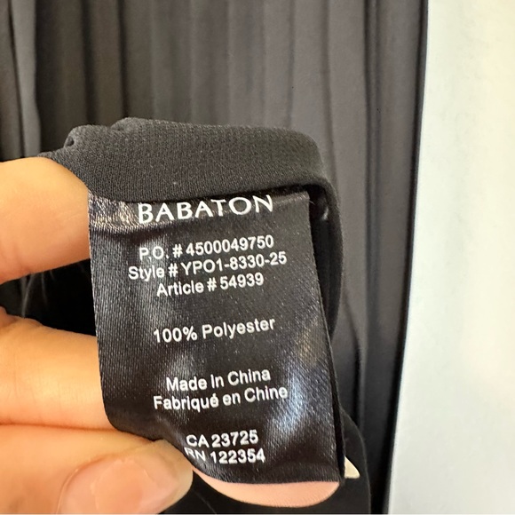 Aritzia Babaton Ilja Pleated Black Dress in Black - Picture 11 of 11